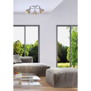 Špirálová stropná lampa 3X10W E14 LED chróm FORT vyobraziť
