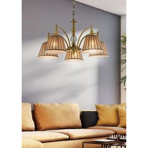Závesná lampa patinovaná nastaviteľná reťaz 5x40W E14 Austin vyobraziť