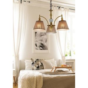 Závesná lampa patinovaný luster 3 Austin vyobraziť