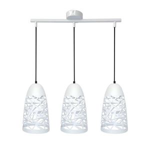 Závesná lampa biela 3xE27 59cm SABRIN vyobraziť
