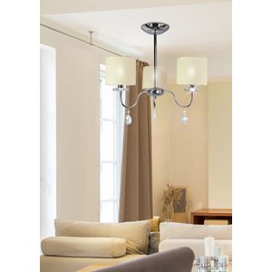 Chrómová stropná lampa 3x40W luster + kryštály Estera vyobraziť