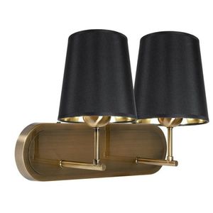 Dvojitá nástenná lampa Milonga čierna/patina vyobraziť