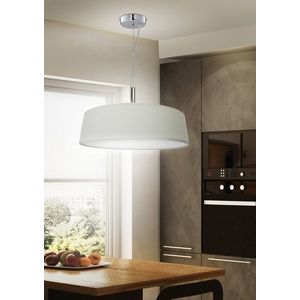 Okrúhla závesná lampa krémová, nastaviteľná výška, Blum vyobraziť