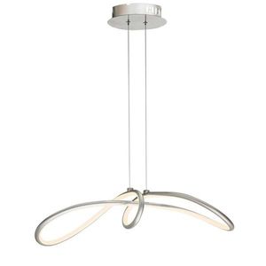 Nastaviteľná strieborná závesná lampa LED 38W 4000K Slash vyobraziť