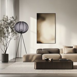 Stojaca lampa MELLOW čierna 1x40W tienidlo E27 52 čierna guľa vyobraziť
