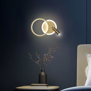 Nástenná lampa MONET kruhová zlatá 18W LED 3000K biele tienidlo vyobraziť