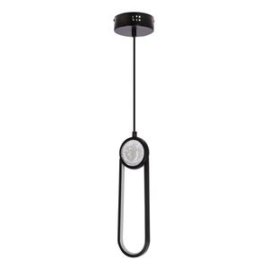 Závesná lampa LACRIMA čierna 10cm 15W LED 3000K biely kryt vyobraziť