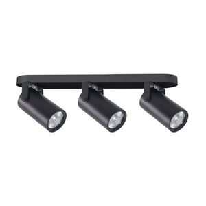 Stropná lampa Gary, čierna, tienidlo 3x15W GU10, čierne vyobraziť