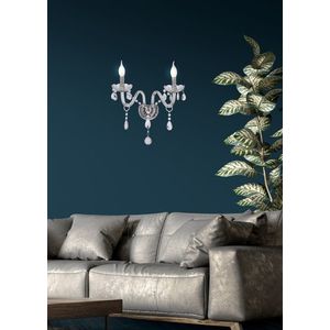 Nástenná lampa Cristallo 2x40W E14 priehľadná vyobraziť