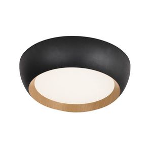 stropná lampa abruzzo čierne drevené tienidlo na stropnú lampu biele vyobraziť