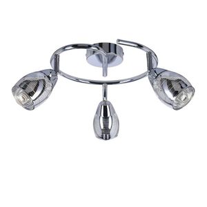 Stropná lampa Virginia Spiral chrómová, zrkadlové tienidlo s e14, e14 vyobraziť