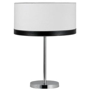 Stolová lampa z chrómového plátna/kože Tida vyobraziť