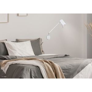 Nástenná lampa matná biela nastaviteľná otočná GU10 40W Milly vyobraziť
