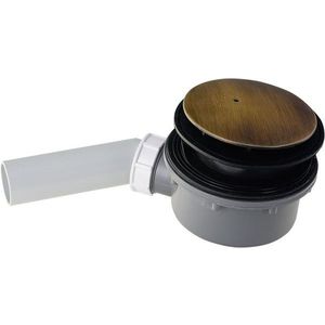 KERASAN - RETRO vaničkový sifón, priemer 90, DN4, krytka bronz 905693 vyobraziť