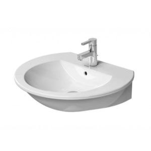 DURAVIT - Darling New Umývadlo, 65x55 cm, s 1 otvorom na batériu, s WonderGliss, alpská biela 2621650000 vyobraziť