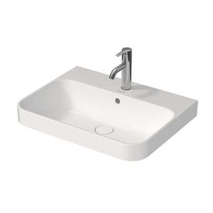 DURAVIT - Happy D.2 Plus Umývadlo na dosku, 60x46 cm, s prepadom, s otvorom na batériu, biela 2360600000 vyobraziť