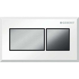 GEBERIT - Splachovací systémy Oddialené ovládanie pneumatické, pre splachovaciu nádržku Sigma 8 cm pod omietku, biela/kefovaný chróm 116.053.KT.1 vyobraziť