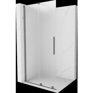 MEXEN/S - Velar Sprchová zástena posuvná Walk-in 100 x 200 cm, dekor 8 mm, grafit metal 871-100-000-33-95 vyobraziť