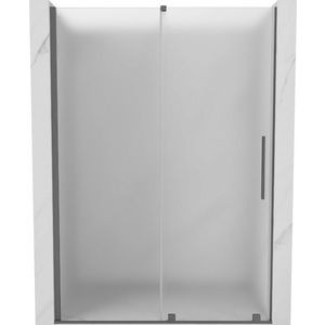 MEXEN/S - Velár posuvné sprchové dvere 140 cm, dekor, grafit metal 871-140-000-31-95 vyobraziť