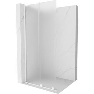 MEXEN/S - Velar L Sprchová zástena posuvná Walk-in 100 x 200 cm, dekor 8 mm, biela 871-100-003-33-20 vyobraziť