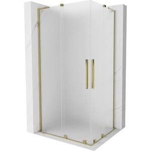 MEXEN/S - Velar L Duo sprchovací kút, posuvné dvere 100 x 90 cm, dekor, zlato 871-100-090-02-33-50 vyobraziť