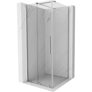 MEXEN/S - Velár sprchovací kút, posuvné dvere 110 x 110, transparent, chróm 871-110-110-01-01 vyobraziť