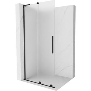 MEXEN/S - Velar L Sprchová zástena posuvná Walk-in 100 x 200 cm, dekor 8 mm, čierna 871-100-003-33-70 vyobraziť