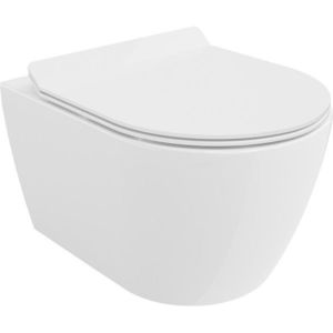 MEXEN/S - Carmen Závesná WC misa Rimless Tornado vrátane sedátka s slow slim, duroplast, biela lesk 30880100T vyobraziť
