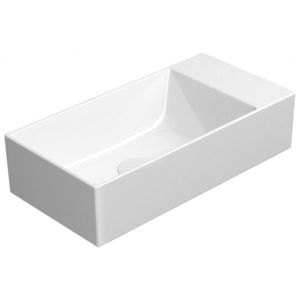 GSI - KUBE X keramické umývadlo 50x25cm, bez otvoru, pravé/ľavé, biela ExtraGlaze 9486011 vyobraziť