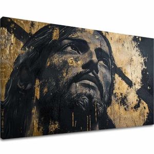 Božská majestátnosť | Domaľované akrylom a zlatými plátkami 60x90 cm vyobraziť