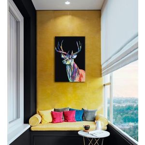 Maľovanie podľa čísel FAREBNÝ DEER | rôzne možnosti rámovania vyobraziť