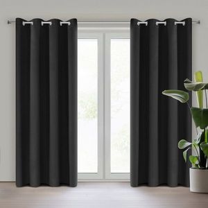 ArtFir Zatemňovací záves NERISA K | čierna 140 x 250 cm vyobraziť