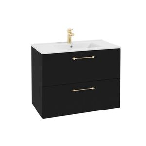 ArtDef Skrinka pod umývadlo FERATA D80 2S/45 | čierna 80 cm vyobraziť