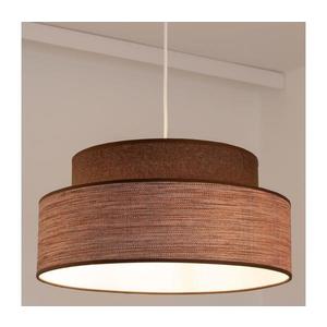 Luster na lanku GRACE 1xE27/60W/230V hnedá/béžová vyobraziť