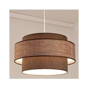 Luster na lanku GRACE 1xE27/60W/230V hnedá/béžová vyobraziť