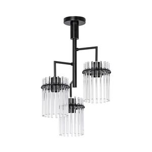 Luster na tyči 3xE27/60W/230V čierna/číra vyobraziť