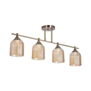 Luster na tyči 4xE14/60W/230V mosadz vyobraziť