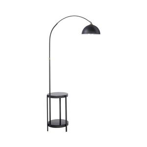 Stojacia lampa so stolíkom 1xE27/60W/230V čierna vyobraziť