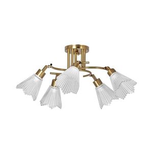 Luster na tyči 5xE14/60W/230V zlatá vyobraziť