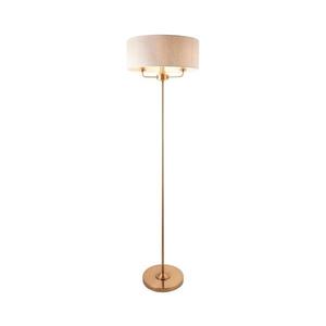 Endon Endon 110724 - Stojacia lampa HIGHCLERE 1xE14/40W/230V béžová/mosadz vyobraziť