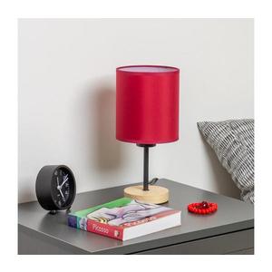 Brilagi Brilagi - Stolná lampa NUBILA WOOD 1xE27/25W/230V dub/pompejská červená vyobraziť