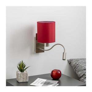 Brilagi Brilagi-LED Nástenná lampa NUBILA 1xE27/25W/230V+LED/3W chróm/pompej.červená vyobraziť