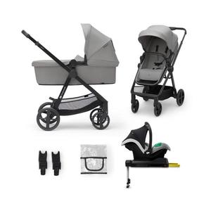 Kinderkraft KINDERKRAFT - Kombinovaný kočík 4v1 NEWLY Classic grey + autosedačka MINK PRO vyobraziť