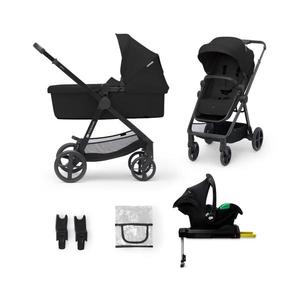 Kinderkraft KINDERKRAFT - Kombinovaný kočík 4v1 NEWLY Classic black + autosedačka MINK PRO vyobraziť