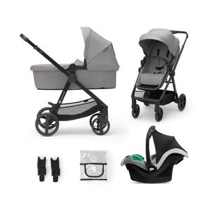 Kinderkraft KINDERKRAFT-Kombinovaný kočík 3v1 NEWLY Moonlight grey + autosedačka MINK PRO vyobraziť