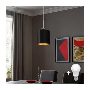 Eglo - LED Luster na lanku TUNJA 1xE27/60W/230V čierna vyobraziť