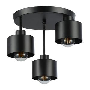 Luster na tyči 3xE27/35W/230V pr. 30 cm čierna vyobraziť