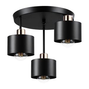 Luster na tyči 3xE27/35W/230V pr. 30 cm čierna/zlatá vyobraziť