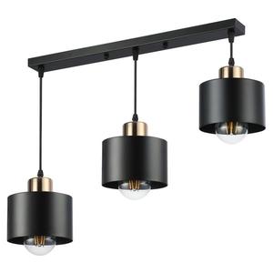 Luster na lanku 3xE27/35W/230V čierna/zlatá vyobraziť