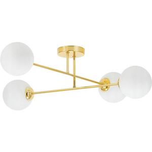 Luster na tyči 4xE27/35W/230V pr. 70 cm zlatá vyobraziť